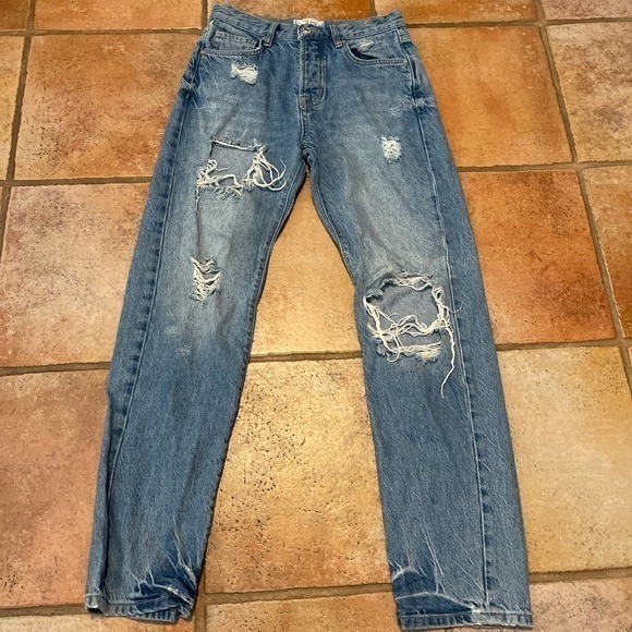 We The Free Denim - We The Free button fly destroyed jeans